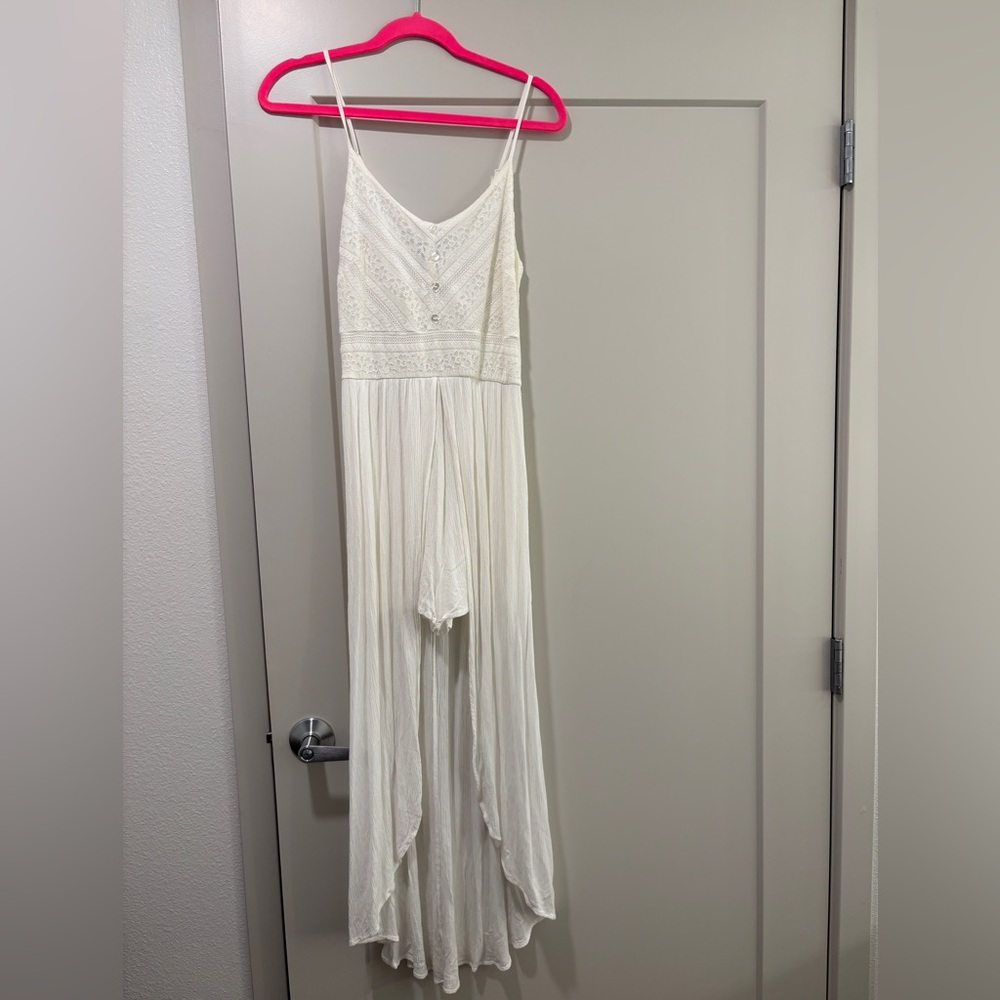 White High-Low Sundress